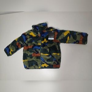 NWT Okie Dokie 18M Boys Multicolored Camo Sherpa Jacket